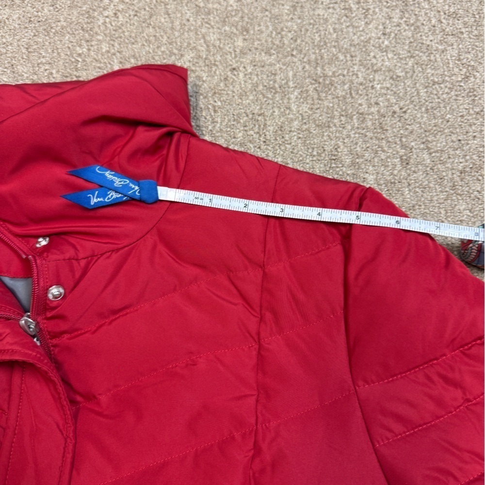 Kenneth Cole Reaction: Women's Down Red Puffer Jacket, Size L - Picture 7 of 11